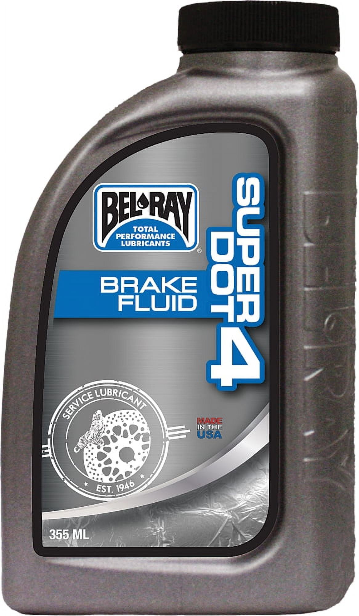 BelRay 99480B355W Super Dot 4 Drum Disc Brake Fluid 355ml SAE J1703 ISO 4925 8402701