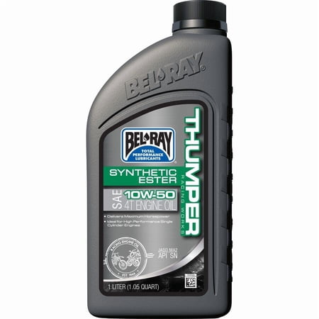 Bel-Ray 99550-B1LW Thumper Racing Works Full Synthetic Ester 4T Engine Oil - 10W50 - 1L.