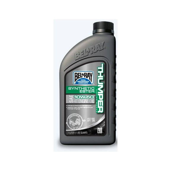 Bel-Ray 99551-B1LW Thumper Racing Works Full Synthetic Ester 4T Engine Oil - 10W60 - 1L.