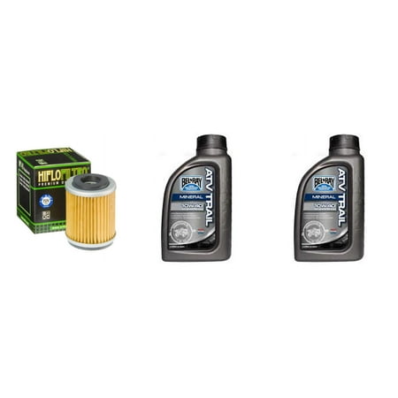 Bel Ray ATV Trail Mineral 4T Oil Change Kit, 10W-40 for Yamaha YFM250 Bear Tracker 91-04