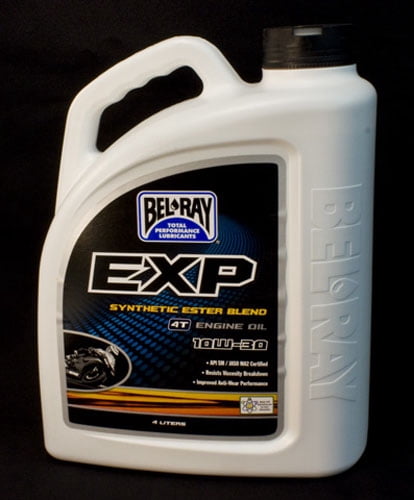Bel-Ray EXP 10W-40 Motoröl – 4 Liter, Synthetische Ester-Mischung, Für 4-Takt-Motorräder