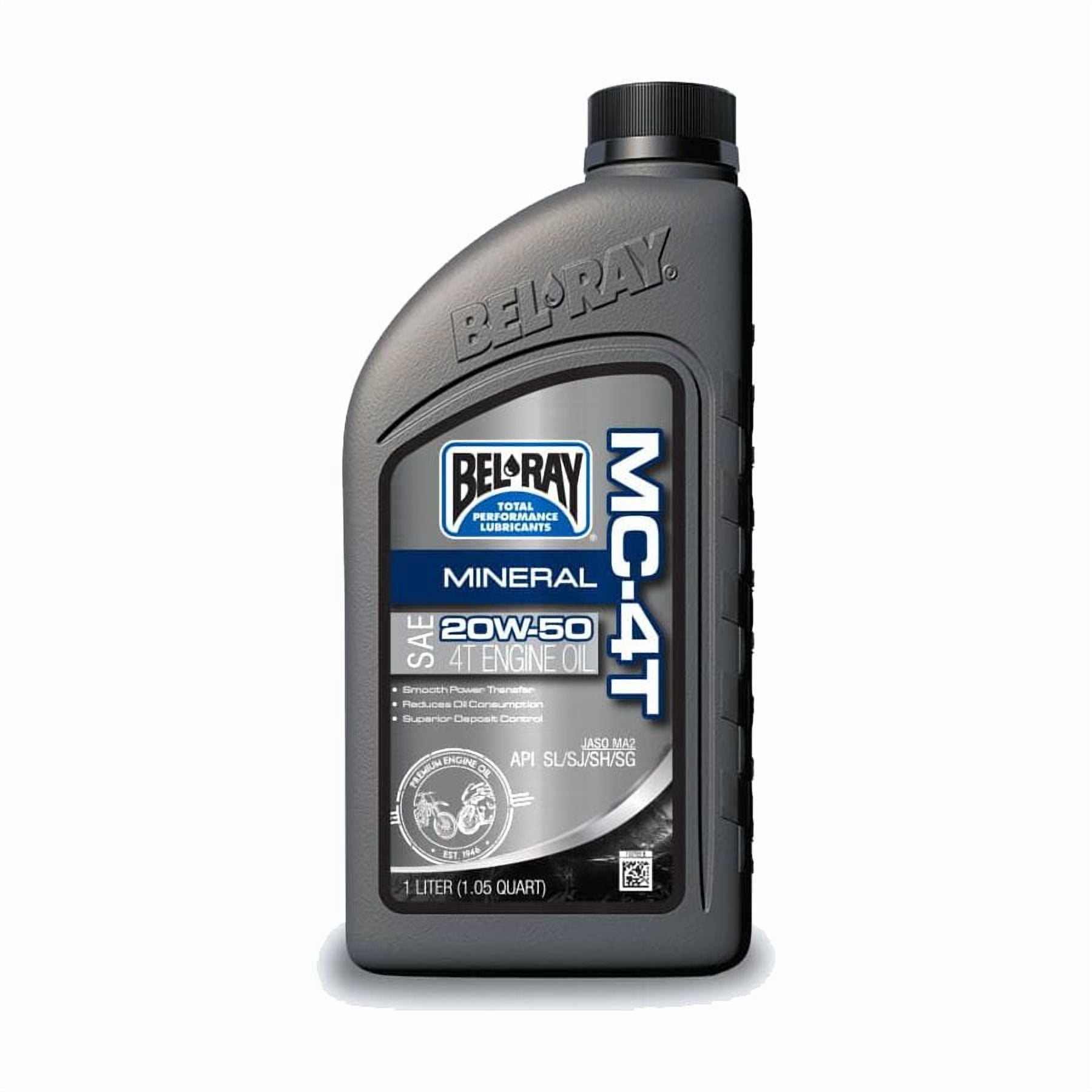 Bel-Ray MC-4T Mineral Engine Oil 20W-50 1 Liter (99405-BT1LA)