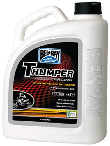 Bel-Ray Thumper Racing 10W-40 Motoröl – 1 Liter, Synthetische Ester-Blend Für 4-Takt-Rennmotoren