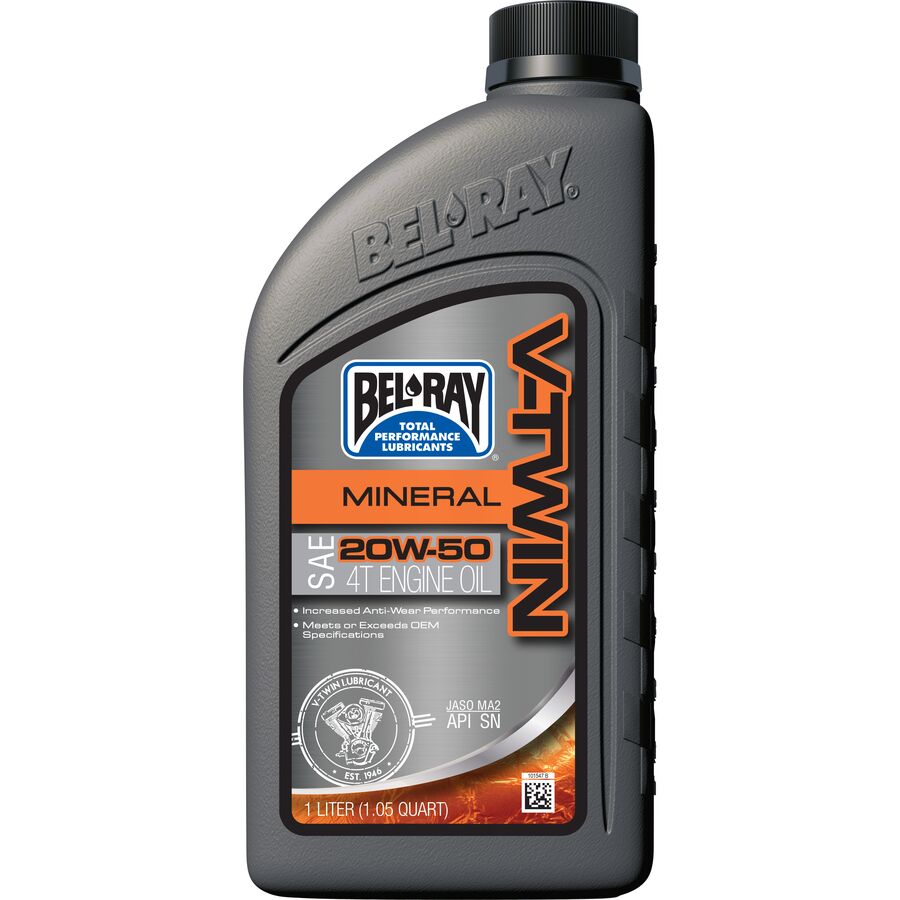 Bel Ray V-Twin Extreme Pressure Mineral Engine Oil 20W-50, 1L - Walmart.com