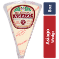 BelGioioso Asiago Cheese Wedge, 8 oz Plastic Vacuum Wrap Refrigerated