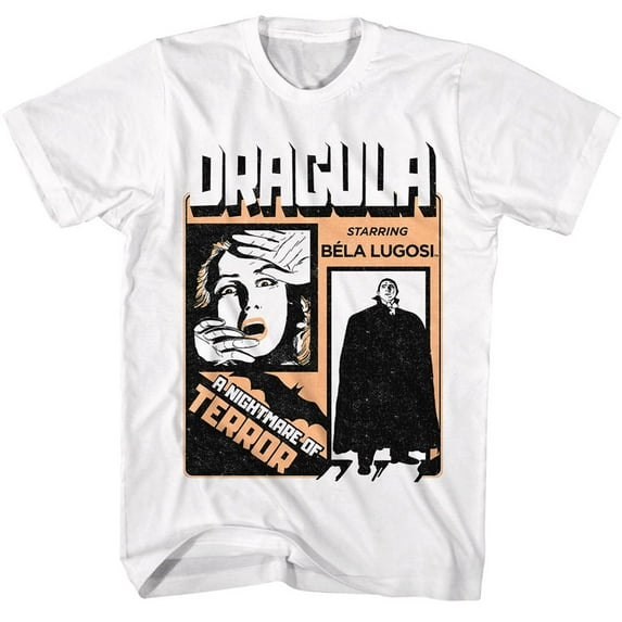 Bela Legosi Dracula 2C Horror Movie T-shirt, XL-TALL White