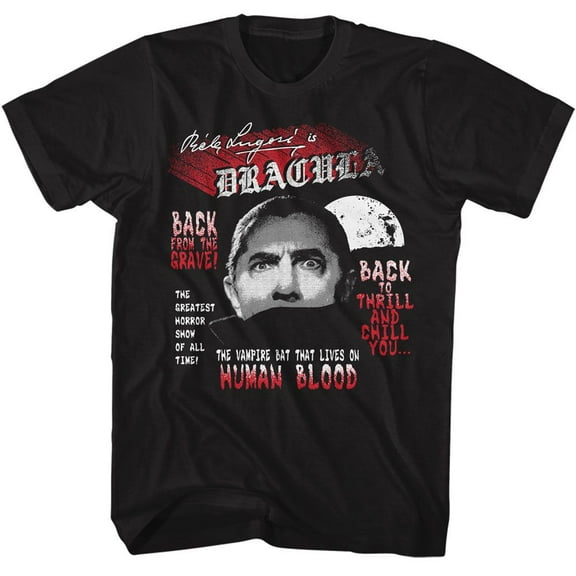 Bela Lugosi Back From The Grave Black Adult T-Shirt