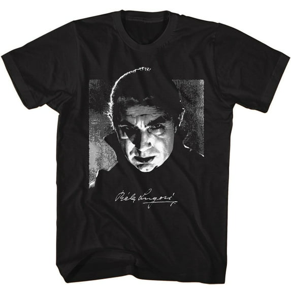 Bela Lugosi Bw Photo And Signature Black Adult T-Shirt 4Xlt