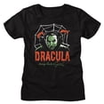 thumbnail image 1 of Bela Lugosi Dracula Creepy Web Black Women's T-Shirt, 1 of 2