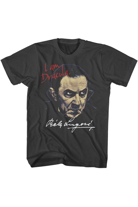 Bela Lugosi I Am Dracula Smoke Adult T-Shirt Xl