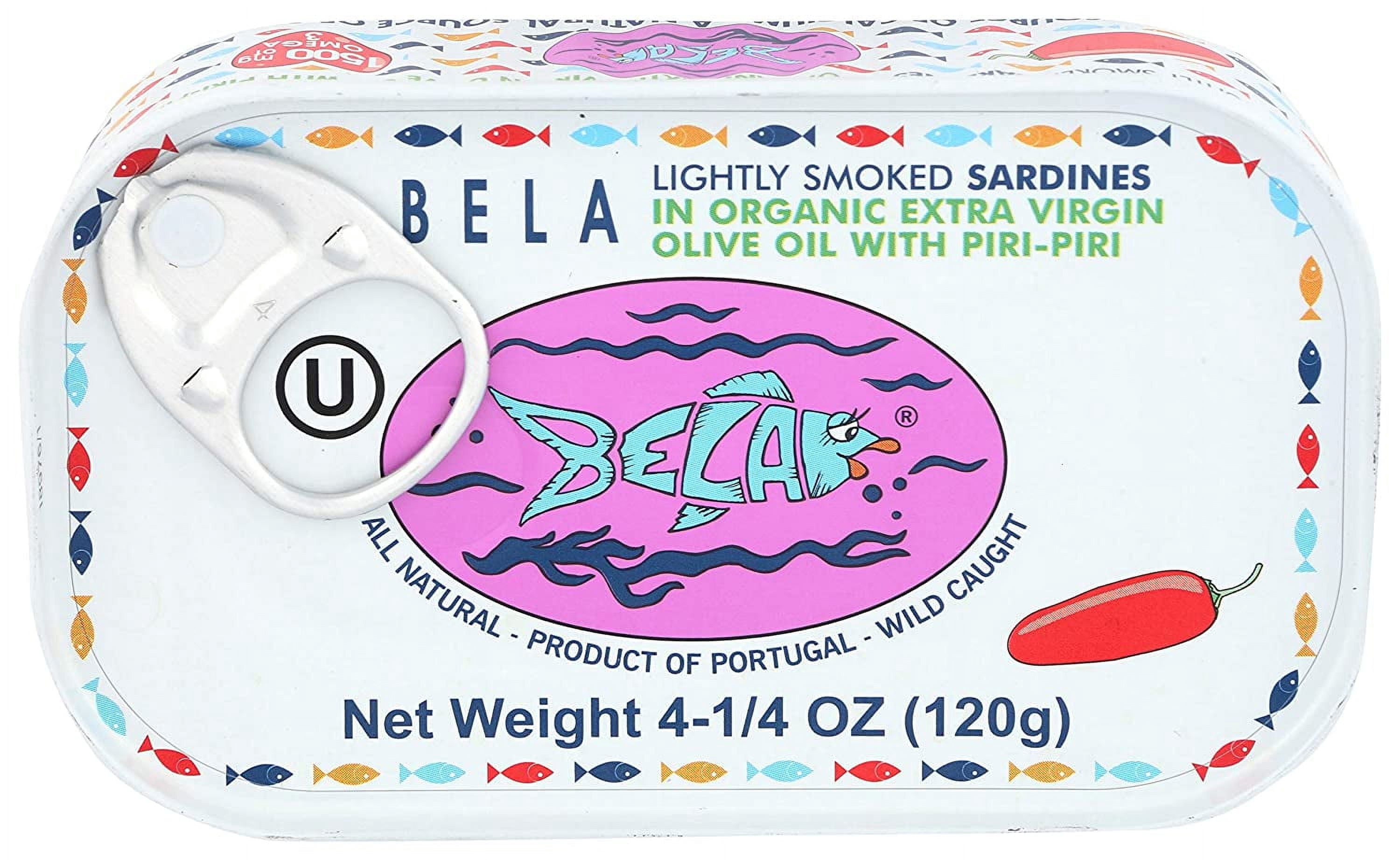 Bela-olhao Sardines - Sardines Piri Piri Smoke - Case Of 12-4.23 Oz