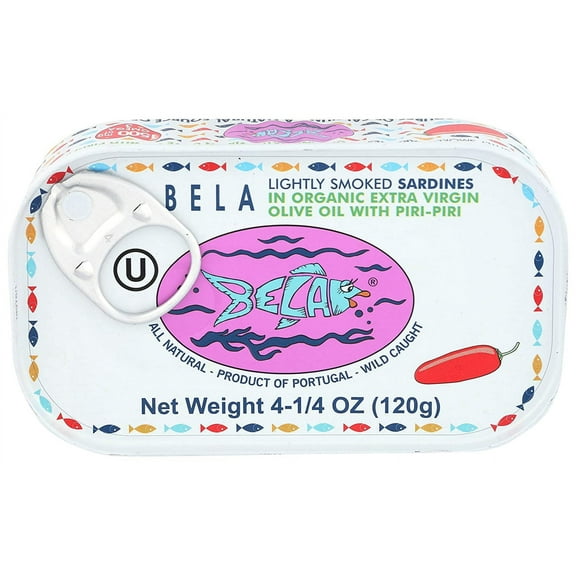 Bela-olhao Sardines - Sardines Piri Piri Smoke - Case Of 12-4.23 Oz