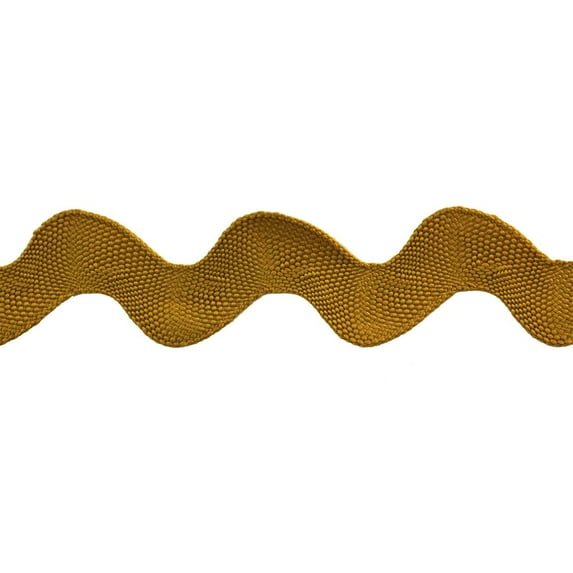 Belagio 1 1/4" Wide x 10 Yards, Large Ric Rac Trim, 1 Bolt, Gold
