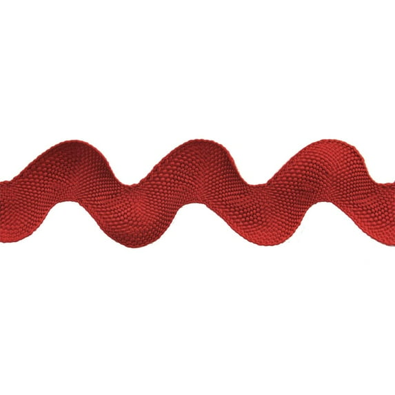 Belagio 1 1/4" Wide x 10 Yards, Large Ric Rac Trim, 1 Bolt, Red