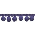 thumbnail image 1 of Belagio 1.25" Wide x 10 Yards, Pom Trim, 1 Bolt, Purple, 1 of 2