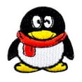 thumbnail image 1 of Belagio 1 3/4" x 1 3/4" Iron-on Applique, 12 Pieces, Penguin, Black/White, 1 of 1