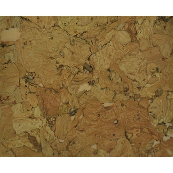 Belagio 18" x 15" Cork Fabric, Precut, Collage Design, Natural