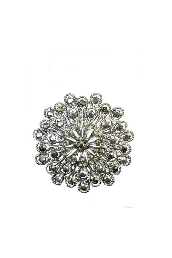 Belagio 2 1/2" Rhinestone Brooch- Peacock- 1 piece