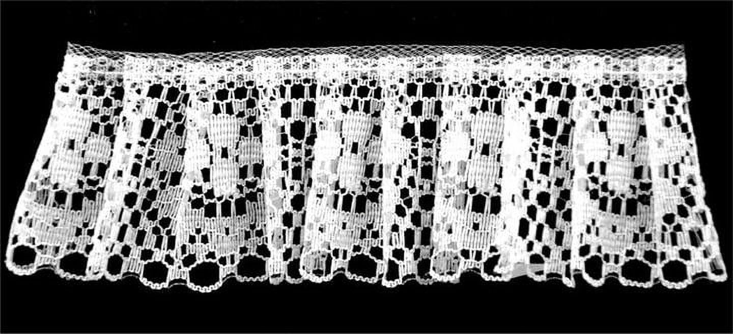 Belagio 2 3/4" Wide x 40 Yards, Gathered Lace Trim, 1 Bolt, White