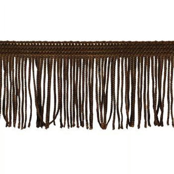 Belagio 2" Wide x 10 Yards, Chainette Fringe, 1 Bolt, Brown