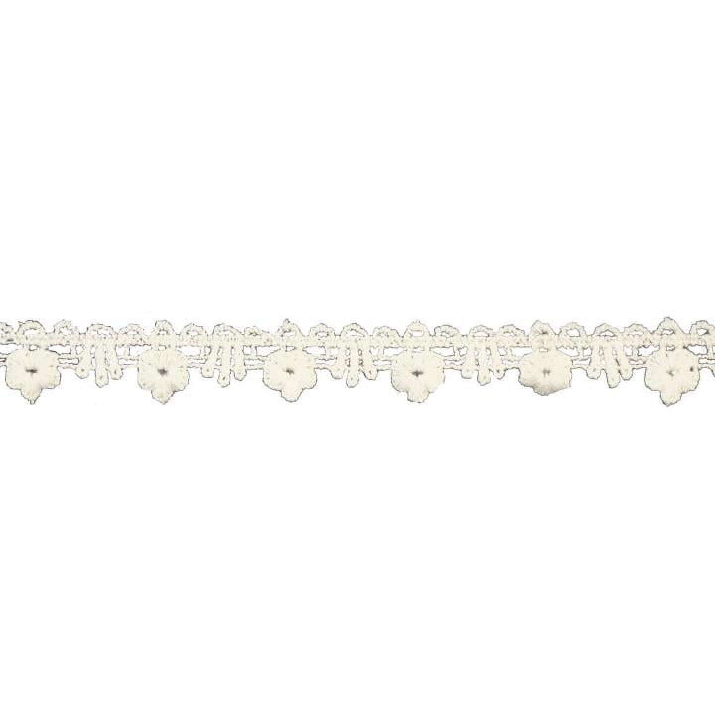 Belagio 3/4" Wide x 10 Yards, Cotton Lace Trim, 1 Bolt, Natural