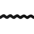 thumbnail image 1 of Belagio 3/4" Wide x 25 Yards, Medium Ric Rac Trim, 1 Bolt, Black, 1 of 2