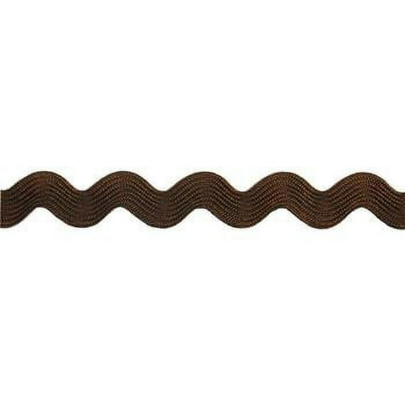 Belagio 3/4" Wide x 25 Yards, Medium Ric Rac Trim, 1 Bolt, Brown