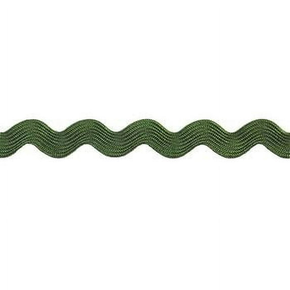Belagio 3/4" Wide x 25 Yards, Medium Ric Rac Trim, 1 Bolt, Hunter Green