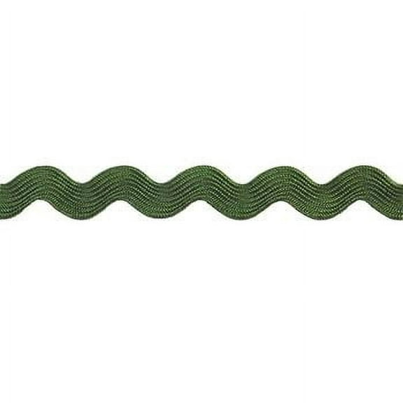 Belagio 3/4" Wide x 25 Yards, Medium Ric Rac Trim, 1 Bolt, Hunter Green