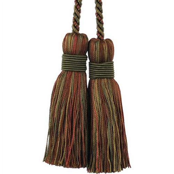 Mulberry Collection - 3 1/2" length CHAIR TIE TASSEL - BT-6003-88/06 Dark Brick and Brown