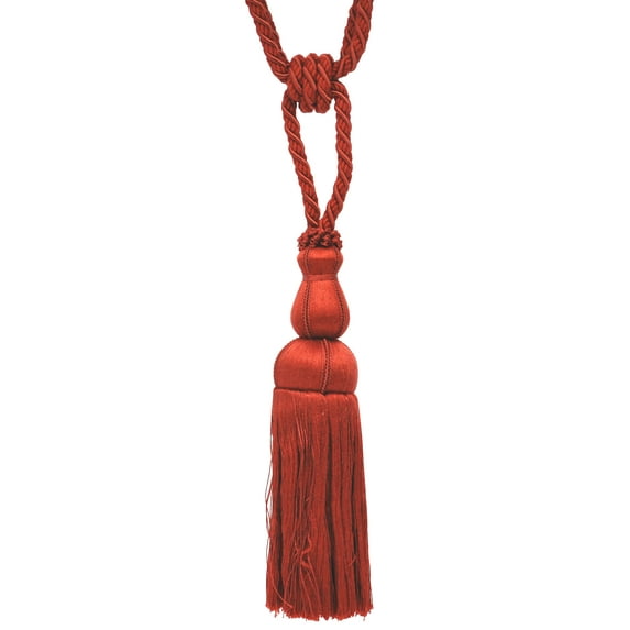 Belagio Single Tassel Tie-Back, 10" Long Tassel, Colors Collection, Rust