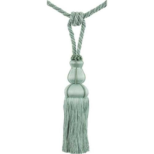 Colors Collection - 10" Length SINGLE TASSEL TIEBACK - BT-6008-33 Turquoise