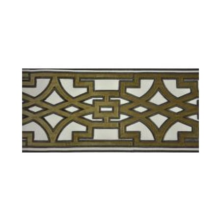 Belagio Tape Trim, BR-7330-38, 5.5" Wide x 3 Yards, Precut, Gothic Design, Toffee