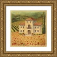 thumbnail image 1 of Belamar, Ella 15x15 Gold Ornate Wood Framed with Double Matting Museum Art Print Titled - Tuscan Landscape II, 1 of 4