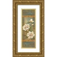 thumbnail image 1 of Belamar, Ella 9x18 Gold Ornate Wood Framed with Double Matting Museum Art Print Titled - Magnolia Trio I, 1 of 4