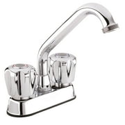 Belanger High-Arc 2-Handle Centerset Pull-Out Laundry Tub Utility Sink Faucet, Polished Chrome