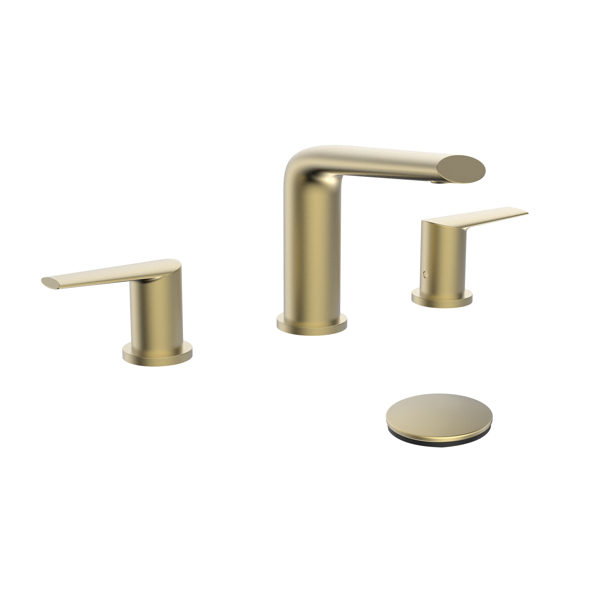 Belanger OPA79CMG Two-Handle Widespread Bathroom Faucet with Drain Assembly, Matte Gold