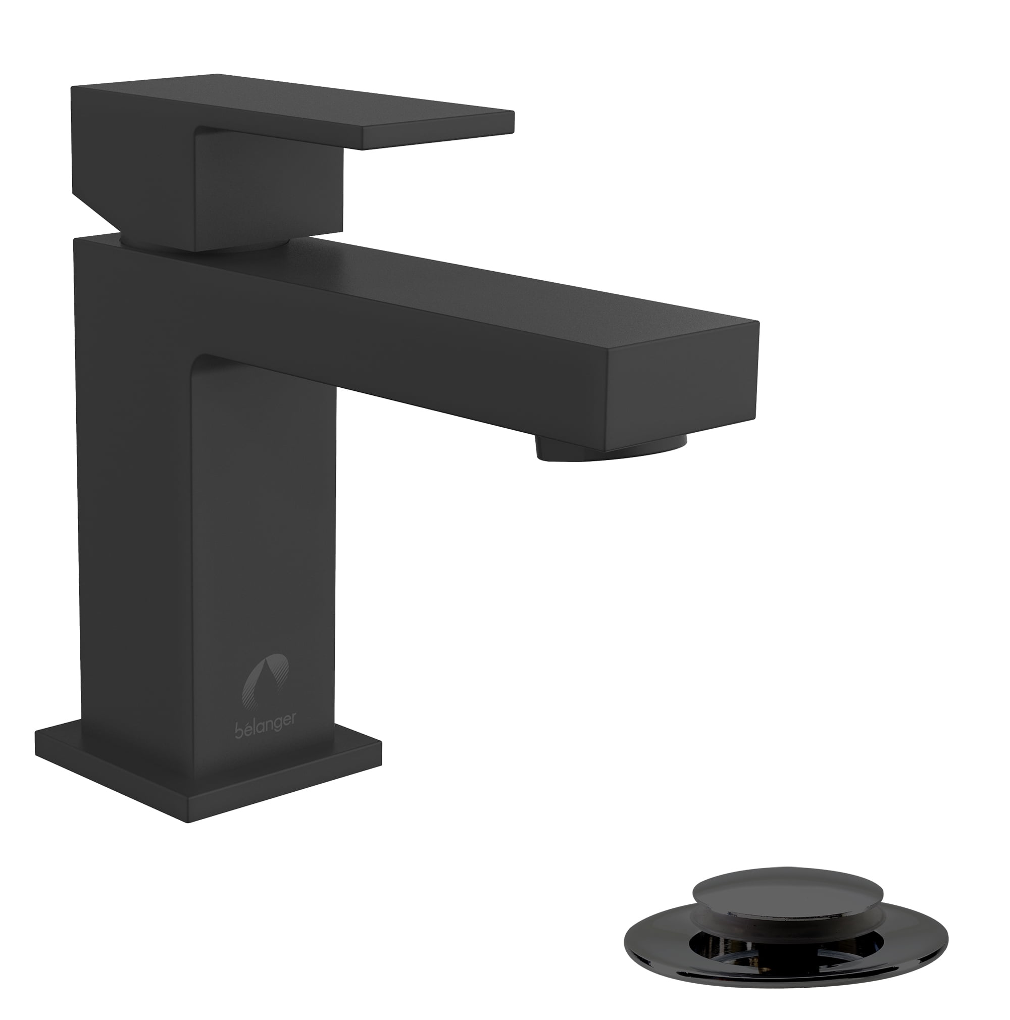 Matte Black Stainless Steel Single Handle Bathroom Faucet
