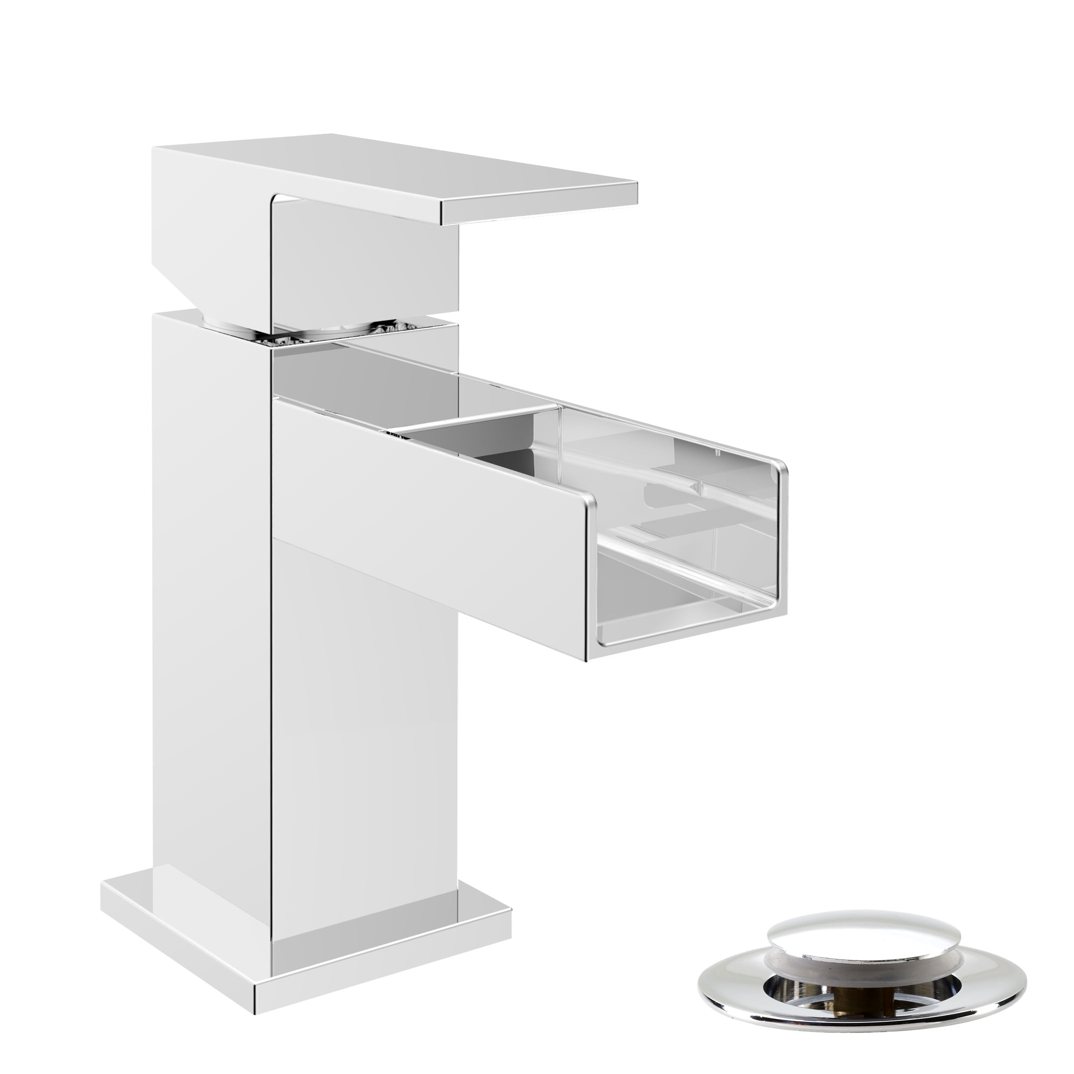 Belanger QUA32CCP Single Handle Bathroom Faucet with Drain, Polished Chrome