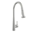 thumbnail image 1 of Belanger SIN78CSS Single Handle Pull-Down Kitchen Faucet with Zero-Weight and AutoRetrac Technology, Stainless Steel, 1 of 18