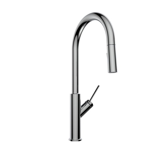 Belanger SVE78CCP Single Handle Pull-Down Kitchen Faucet, Polished Chrome