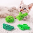 thumbnail image 1 of Belanttega 4pcs Cactus-shaped Catnip Toys for Cats Interactive with Your Cat Family Pet Fun Exercise Soft Durable Cat Kicker Toy For Indoor, 1 of 5