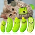 thumbnail image 1 of Belanttega 5 Piece Sour Cucumber Catnip Set - Fun Cat Bite Toy with Catnip, Indoor Cat Interactive Play Kit, Help Alone Cat Exercise, Pet Supplies for Cat Families, 1 of 6