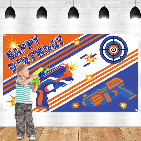 Belanttega Happy Birthday Banner Fun Background Backdrop For Birthday Parties, Outdoor Activity Gift For Boys, Teens Photo Props Shooting Theme Birthday Background Flag