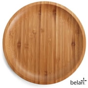 Belari Bamboo Plate Set - Bamboo Reusable Plates - Bamboo Plates - Wood Plates Dinnerware - Bamboo Dinner Plates - Bamboo Dinnerware Set - Eco Friendly Plates