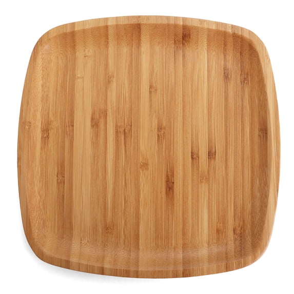Belari Bamboo Plate Set - Bamboo Reusable Plates - Square Bamboo Plates - Wood Plates Dinnerware - Bamboo Dinner Plates - Bamboo Dinnerware Set - Eco Friendly Plates