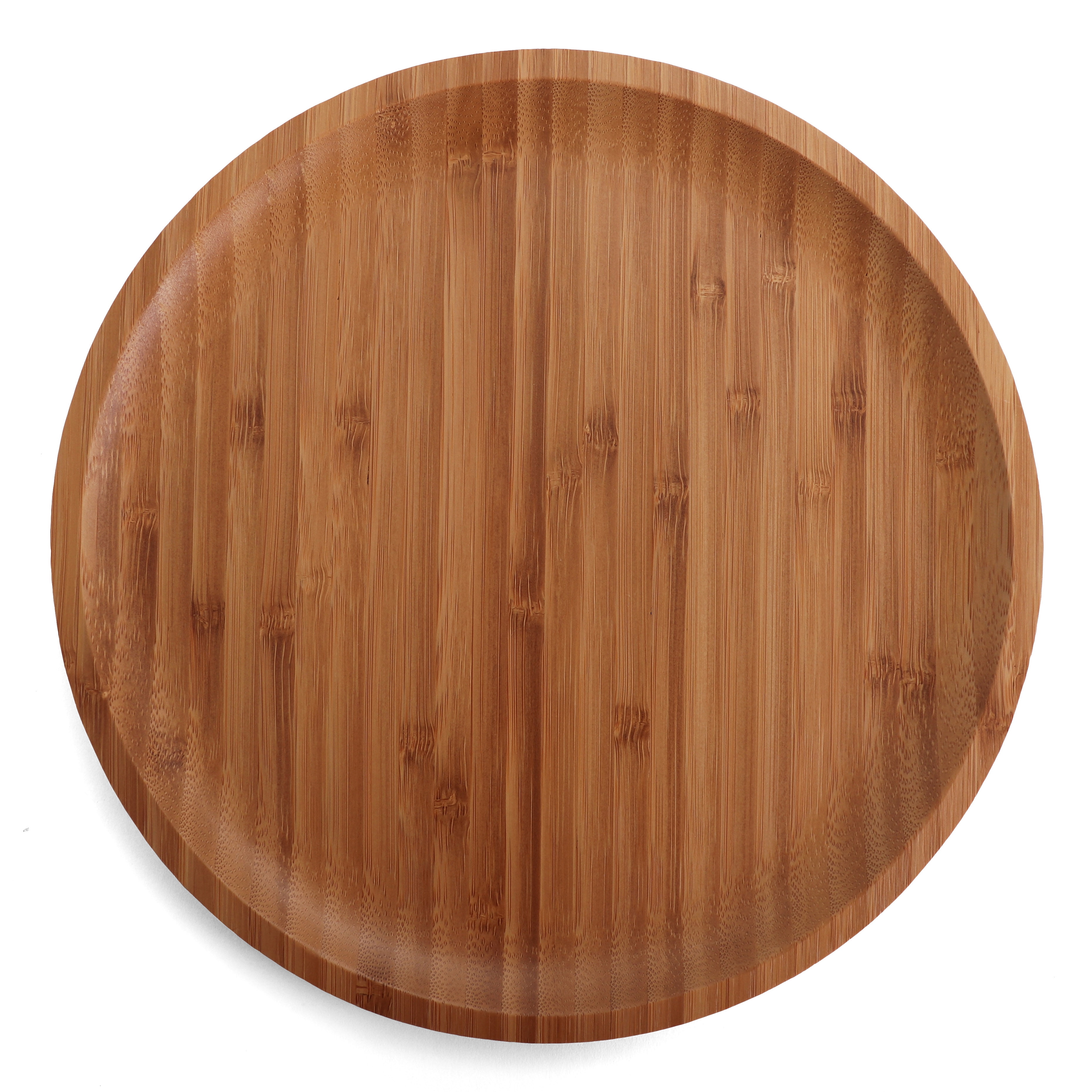 Belari 11'' Round Bamboo Dinner Plates Set of 8