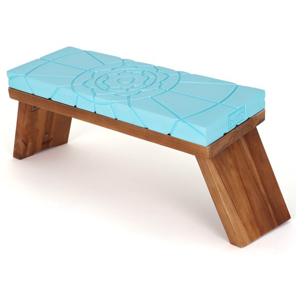 Belari Teak Meditation Bench - Portable Folding Meditation Bench - Prayer Bench