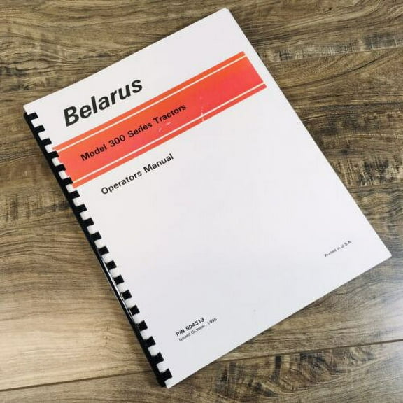 Belarus 300 Series 310 Tractors Operators Manual Owners Book Maintenance