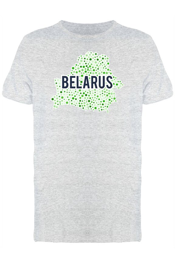 Belarus Dotted Map Ts Tee Men's -Image by Shutterstock